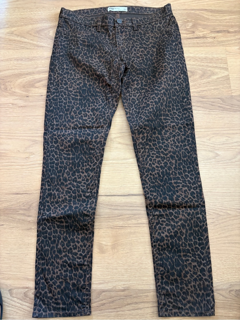 RSQ Leopard Print Skinny Jeans - Brown/Black